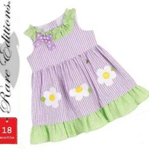 🎁5/$25 Rare Editions Purple and Green Ruffled Tiered Sundress